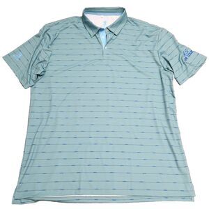 Scales Polo Shirt Mens Size 2XL Blue Golf Stretch